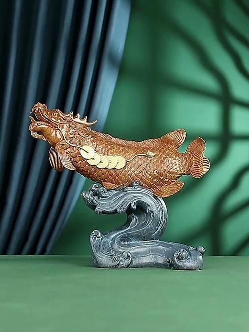 聚財(cái)龍魚(yú)擺件有哪些材質(zhì)選擇，禮之源全銅風(fēng)水金龍魚(yú)擺件 聚財(cái)龍魚(yú)擺件有哪些材質(zhì)選擇，禮之源全銅風(fēng)水金龍魚(yú)擺件 龍魚(yú)百科 第5張