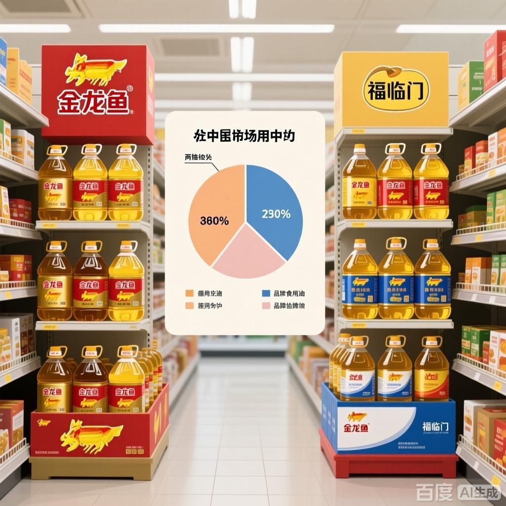 詳細分析金龍魚與福臨門的競爭，金龍魚與福臨門的市場競爭