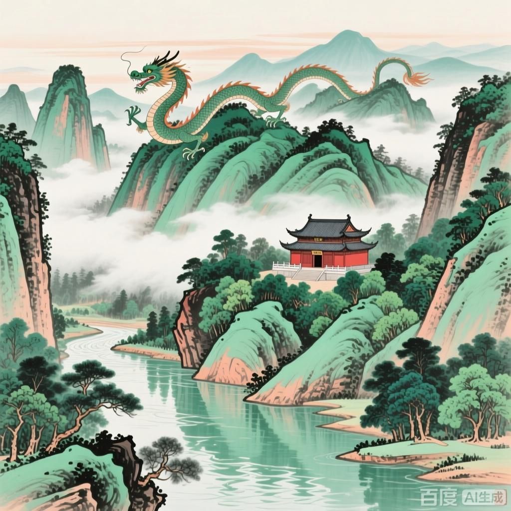 有哪些著名的生龍地形案例，4張生龍地形主題插畫 有哪些著名的生龍地形案例，4張生龍地形主題插畫 龍魚百科 第1張