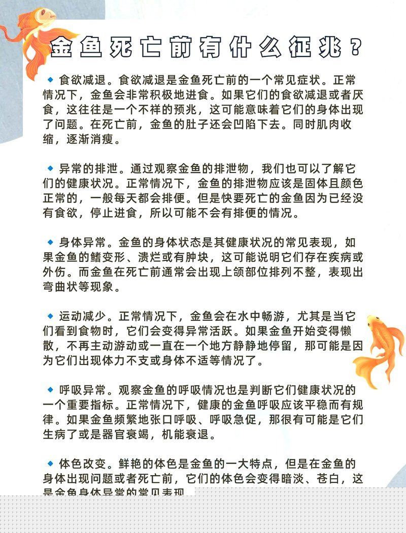 如何判斷金魚是否即將死亡，如何判斷金魚是否即將死亡所需的科學(xué)依據(jù)與科學(xué)依據(jù)與視覺素材