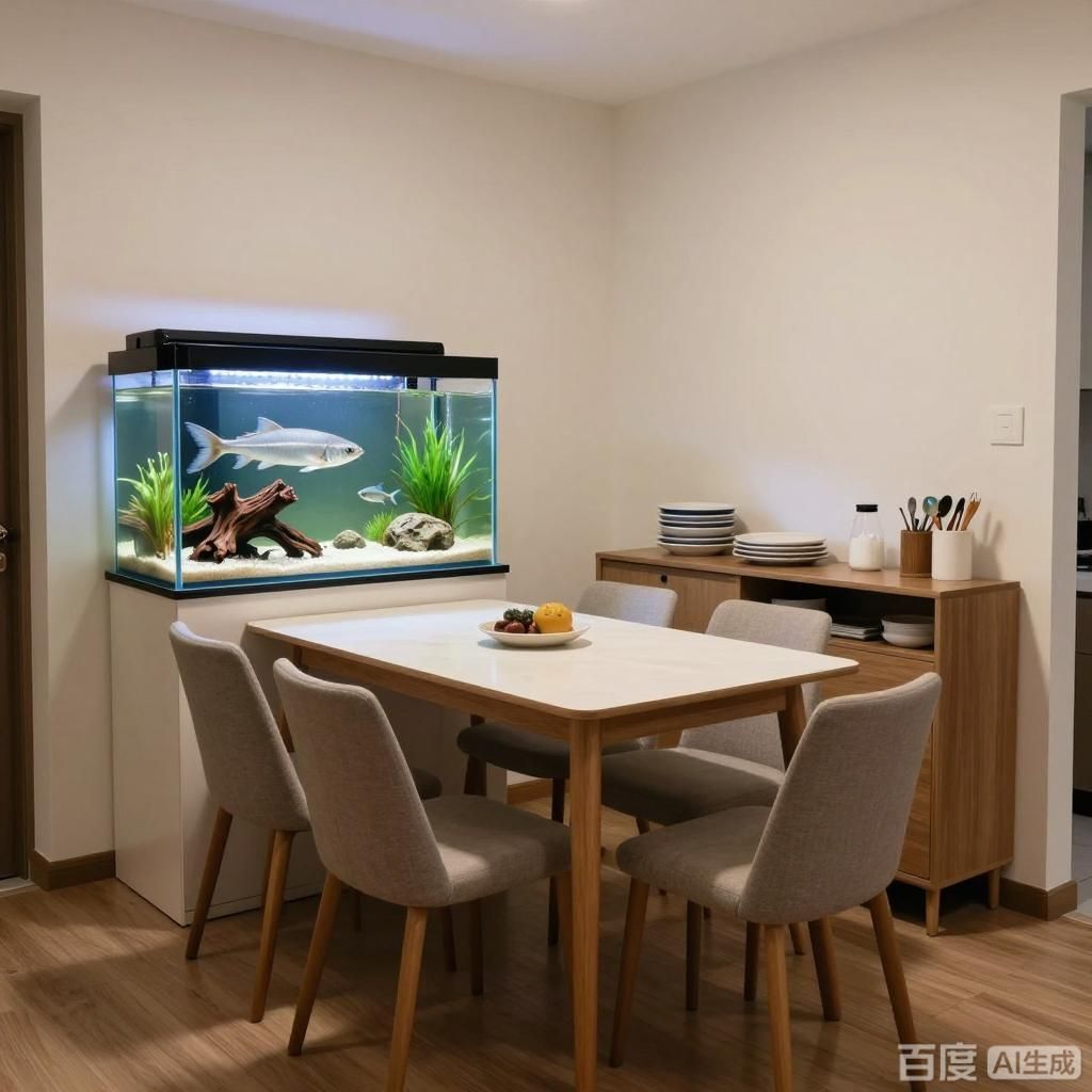 龍魚缸的最佳擺放位置，龍魚缸最佳擺放位置四張圖均圍繞龍魚缸擺放場景展開