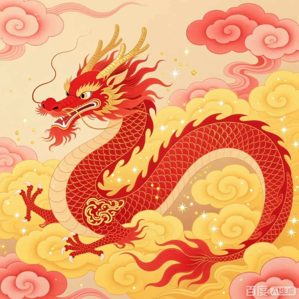 能否詳解紅龍在祥云中的形象，紅龍在祥云中的形象 能否詳解紅龍在祥云中的形象，紅龍在祥云中的形象 龍魚百科 第3張
