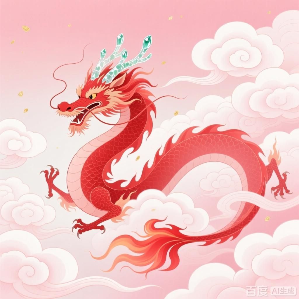 能否詳解紅龍在祥云中的形象，紅龍在祥云中的形象 能否詳解紅龍在祥云中的形象，紅龍在祥云中的形象 龍魚百科 第2張