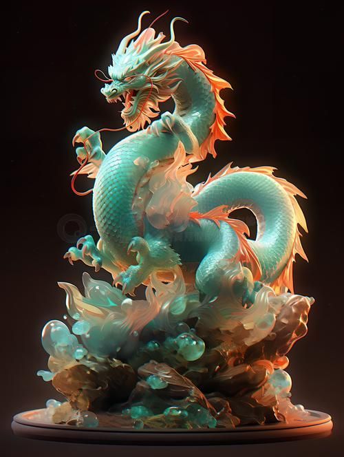 有沒有招財龍的3D模型素材，招財龍3d模型素材