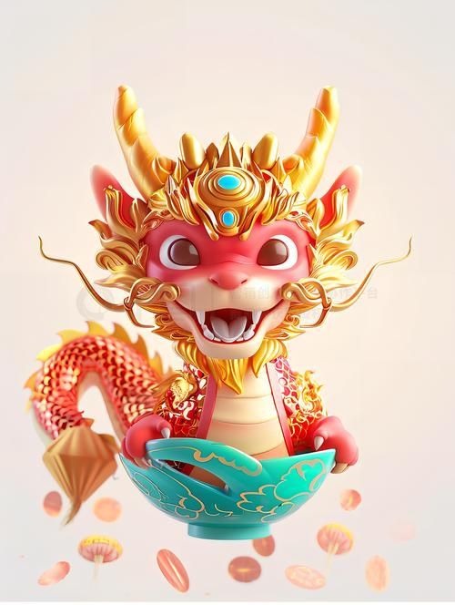 有沒有招財龍的3D模型素材，招財龍3d模型素材