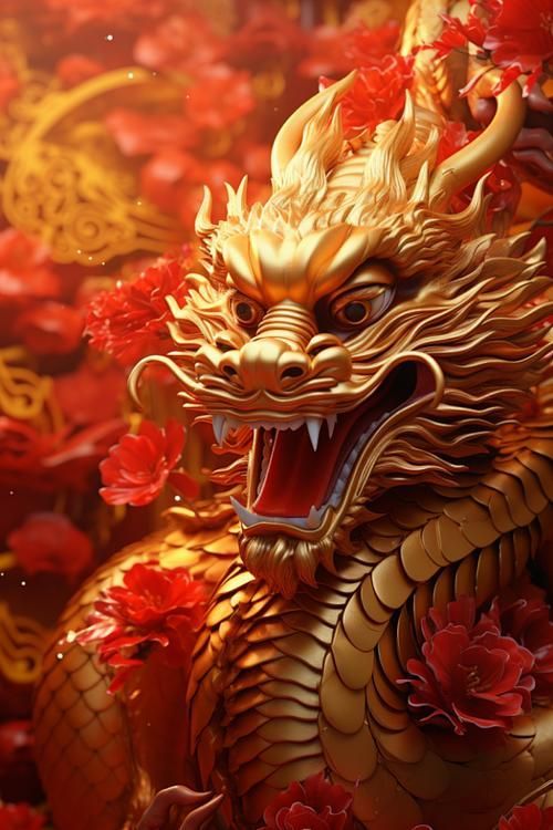 有沒有招財龍的3D模型素材，招財龍3d模型素材