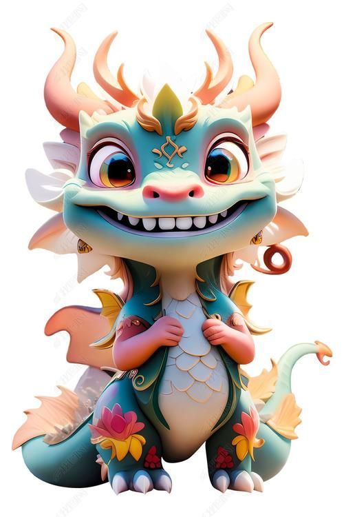 有沒有招財龍的3D模型素材，招財龍3d模型素材