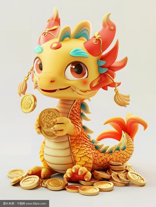 有沒有招財龍的3D模型素材，招財龍3d模型素材
