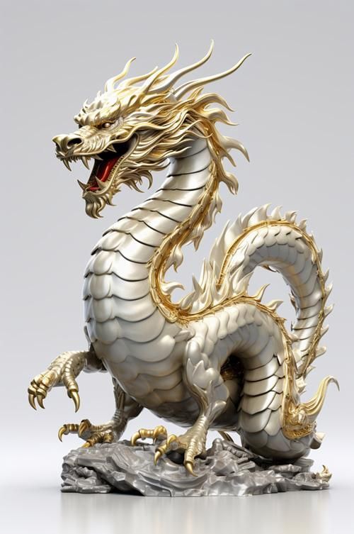 有沒有招財龍的3D模型素材，招財龍3d模型素材