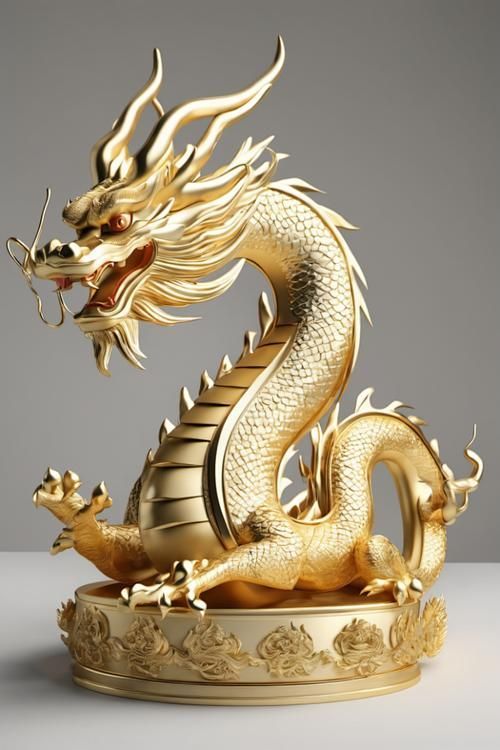 有沒有招財龍的3D模型素材，招財龍3d模型素材