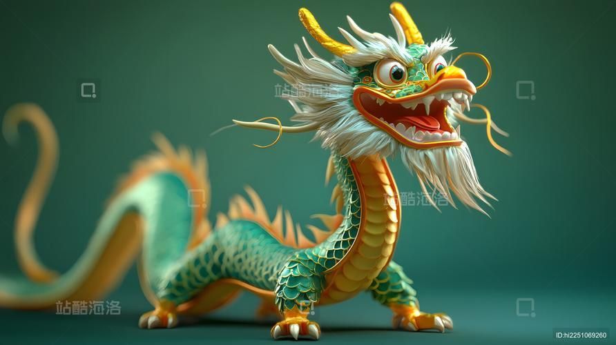 有沒有招財龍的3D模型素材，招財龍3d模型素材