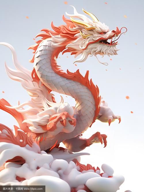 有沒有招財龍的3D模型素材，招財龍3d模型素材