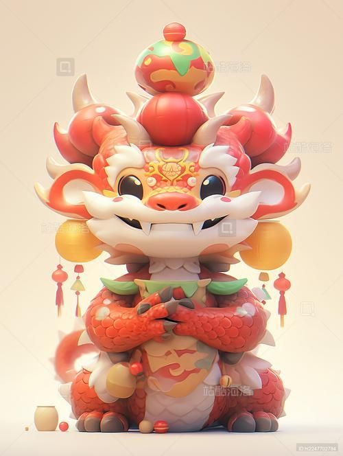 有沒有招財龍的3D模型素材，招財龍3d模型素材