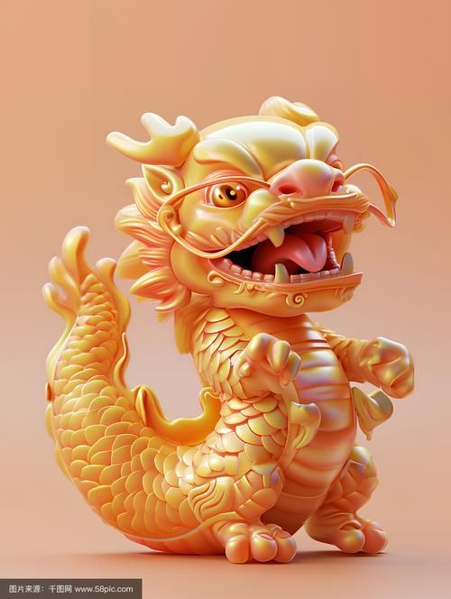有沒有招財龍的3D模型素材，招財龍3d模型素材