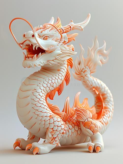 有沒有招財龍的3D模型素材，招財龍3d模型素材
