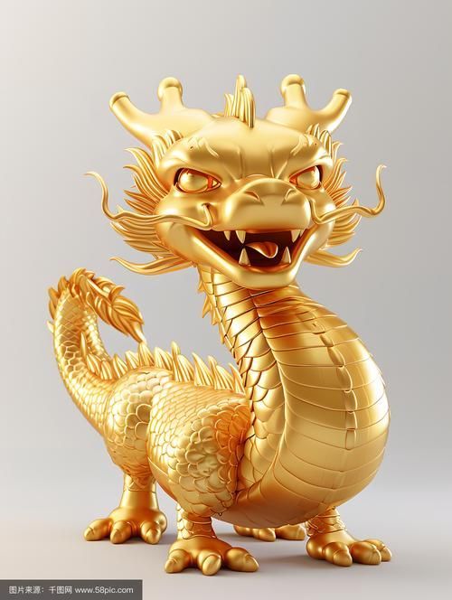 有沒有招財龍的3D模型素材，招財龍3d模型素材