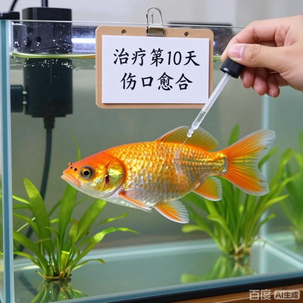 給我一些治療龍魚爛頭病的成功案例，如何判斷龍魚蒙眼病是否好轉