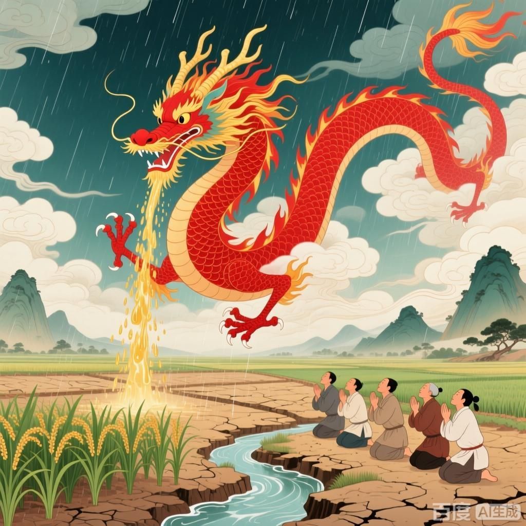 詳解紅龍在中國神話中的職責，紅龍在中國神話中有哪些具體事跡