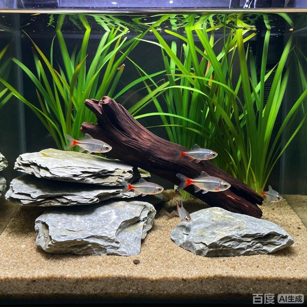 有哪些適合紅勾丁銀板魚的造景素材？，紅勾丁銀板魚水族造景