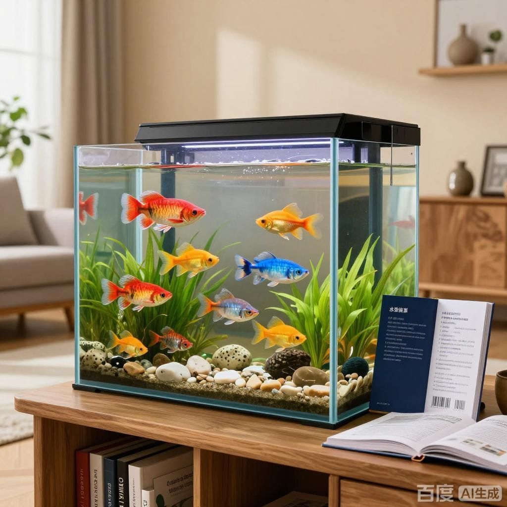 如何挑選健康的觀賞魚，如何挑選健康的觀賞魚，四張圖均圍繞健康觀賞魚