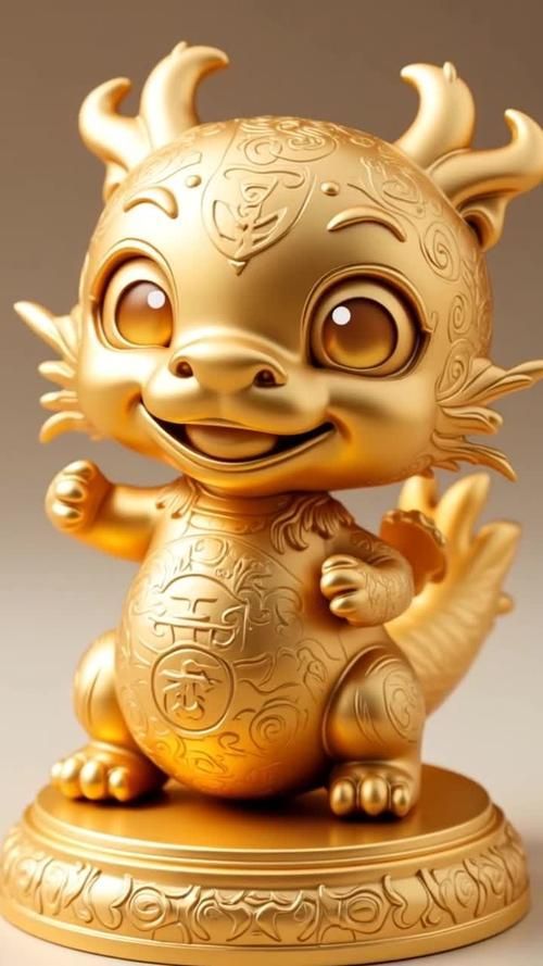 有沒有帶吉祥物的聚財金龍壁紙，帶吉祥物的聚財金龍壁紙