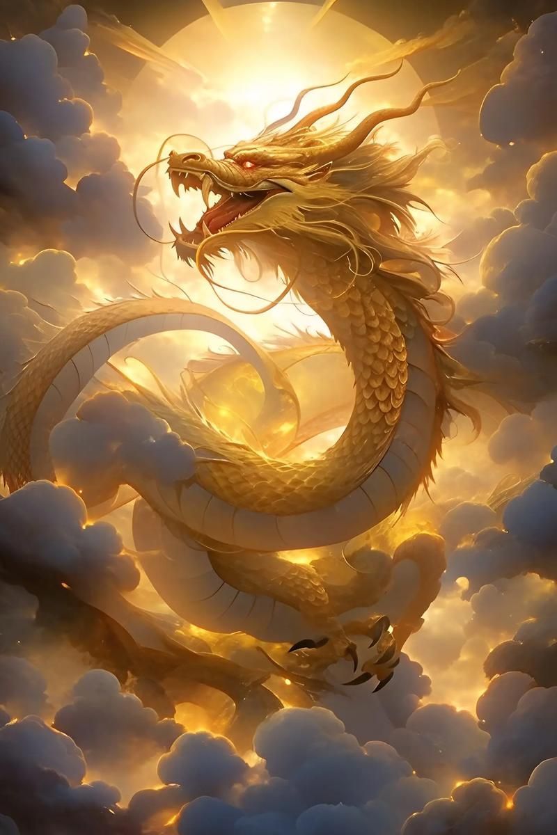 有沒有帶吉祥物的聚財金龍壁紙，帶吉祥物的聚財金龍壁紙