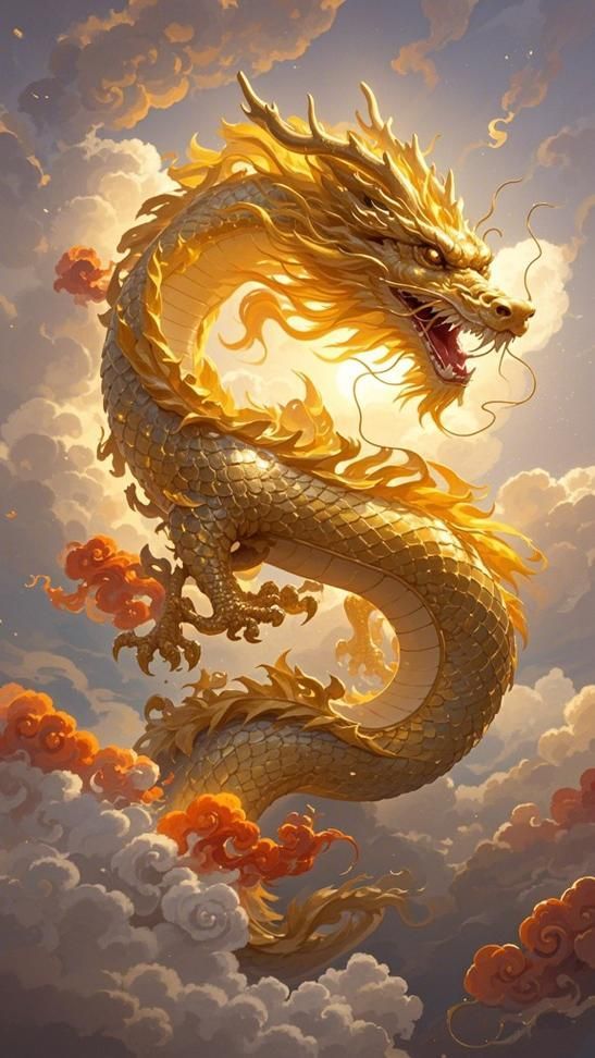 有沒有帶吉祥物的聚財金龍壁紙，帶吉祥物的聚財金龍壁紙