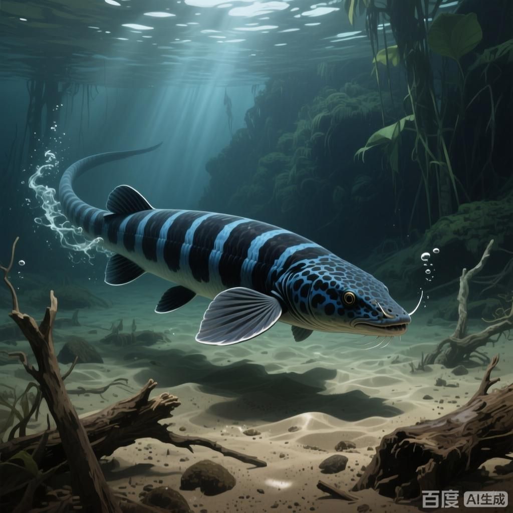 斑節恐龍魚和虎紋恐龍王魚哪個更受歡迎，斑節恐龍魚和虎紋恐龍王魚哪個更受歡迎四張插畫風格圖