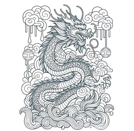 再給我?guī)讖堄兴囆g感的龍圖片，藝術龍圖片展現(xiàn)龍的不同形態(tài)與象征意義