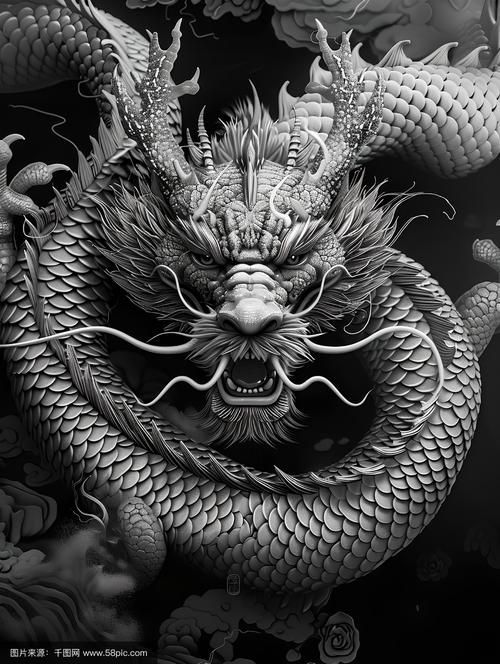 再給我?guī)讖堄兴囆g感的龍圖片，藝術龍圖片展現(xiàn)龍的不同形態(tài)與象征意義