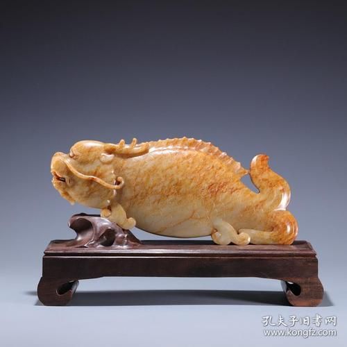 給我一些龍頭魚玉擺件的圖片，——龍頭魚玉擺件的真偽