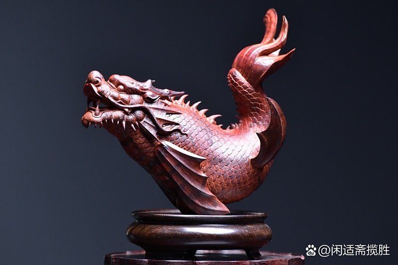 龍魚木雕有哪些名家作品，龍魚木雕名家龍魚木雕作品:龍魚木雕作品欣賞