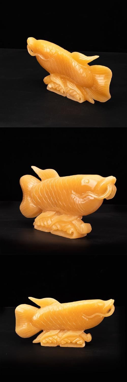 給我一些玉龍魚擺件的搭配圖片，玉龍魚擺件如何搭配？