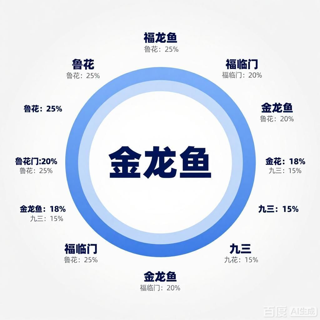 這些競爭者在金龍魚的市場份額中各占多少？，金龍魚在食用油市場中占據主導地位
