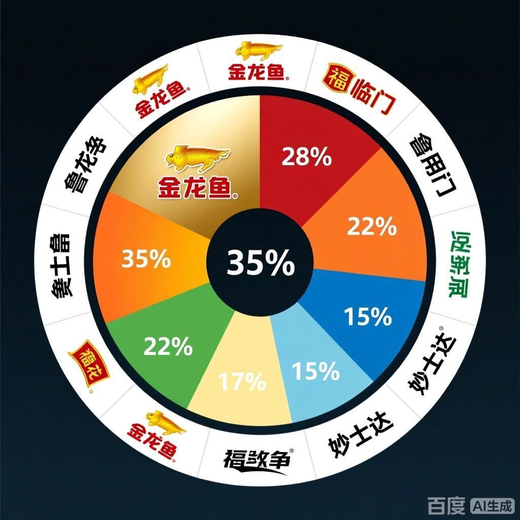 這些競爭者在金龍魚的市場份額中各占多少？，金龍魚在食用油市場中占據主導地位