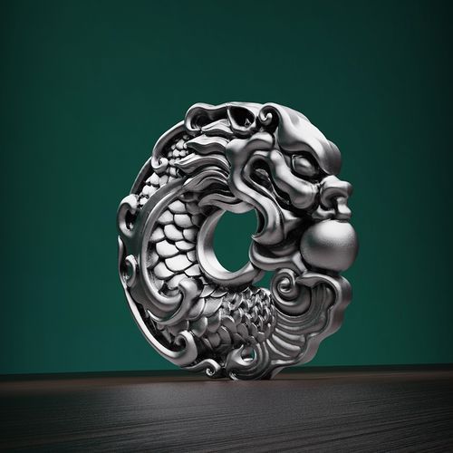 給我幾款龍頭魚掛件的圖片，creorisetin珠寶旗艦店龍頭魚掛件