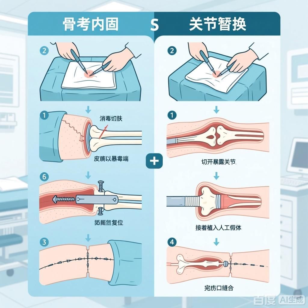 能否提供不同手術類型的步驟對比，——腹腔鏡手術和傳統(tǒng)開放手術指南