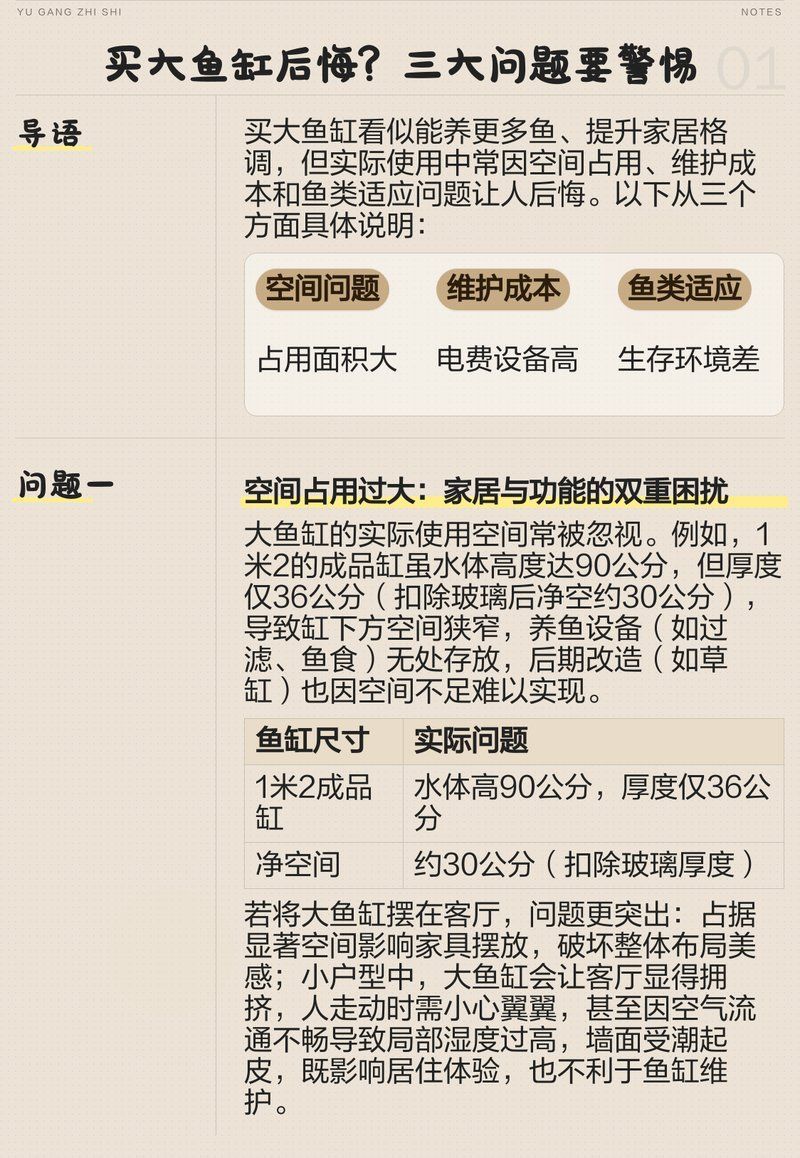 魚缸尺寸過大有哪些具體問題，魚缸尺寸過大帶來的具體領域均衡思考完成魚缸尺寸問題