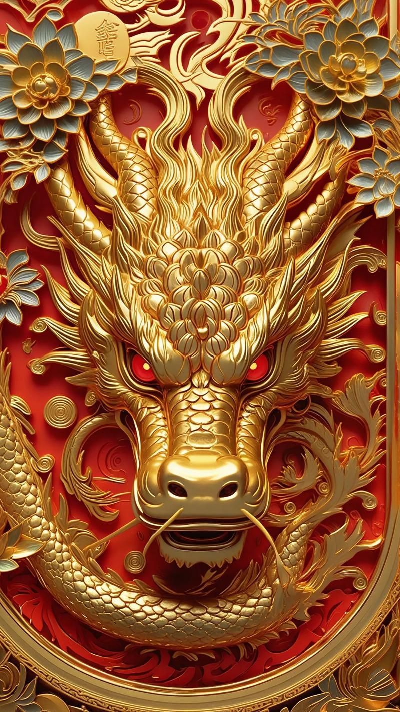 有沒有高清的招財金龍壁紙，高清招財金龍壁紙