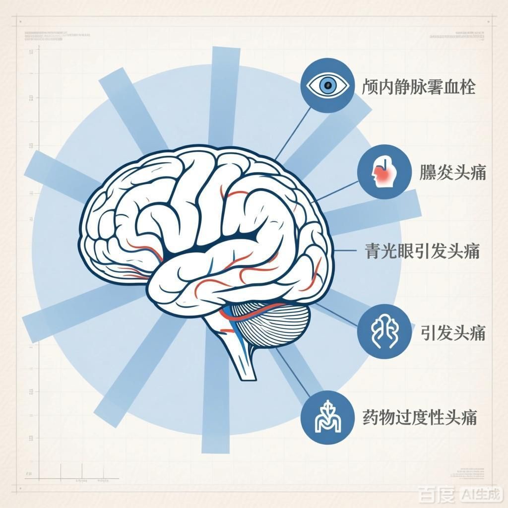 能否提供更多關于頭痛的罕見病因，頭痛是一種常見的癥狀但有時其病因可能較為罕見，以下是罕見病因