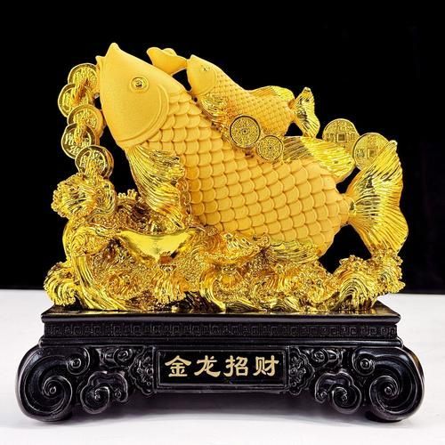 有沒有更多招財龍魚擺件的擺放圖片？，招財龍魚擺件有哪些材質，有哪些招財龍魚擺件款式，如何選擇適合的招財龍魚擺件？