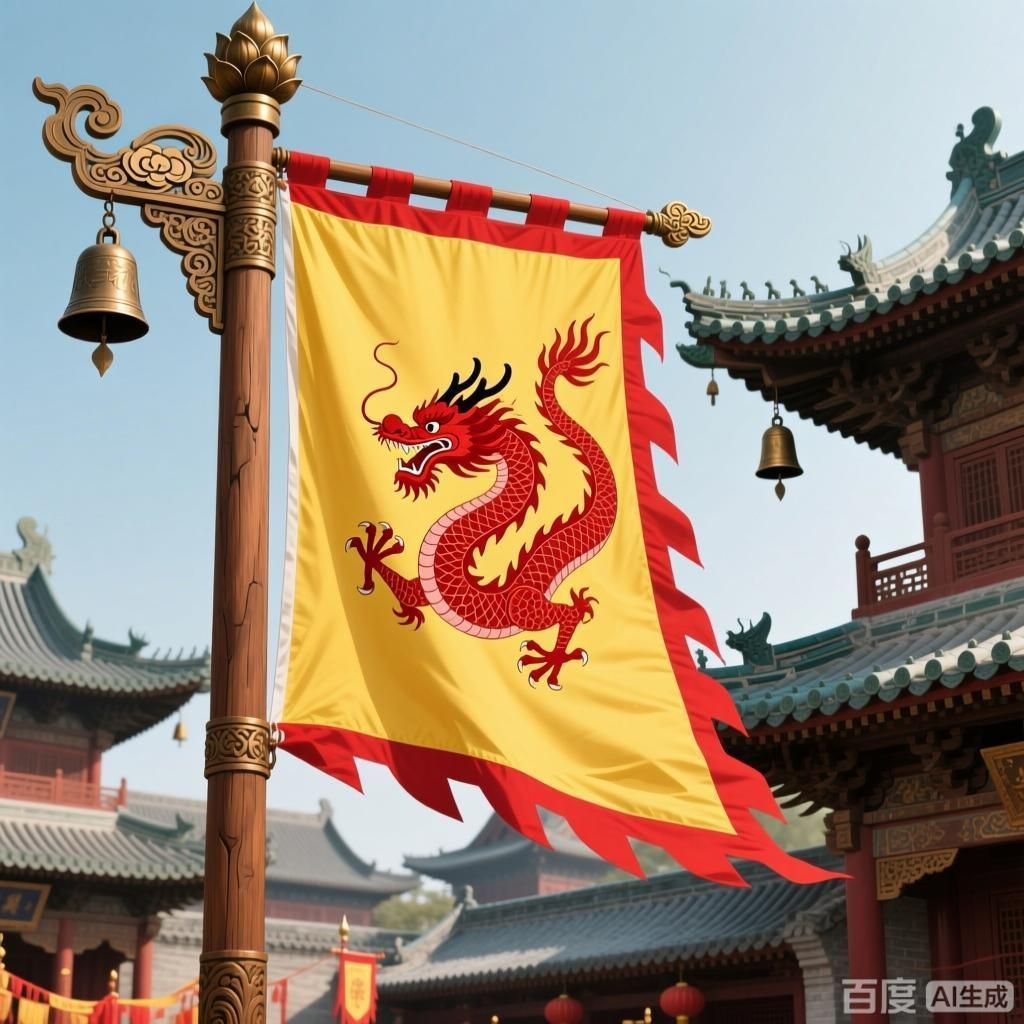 詳細解釋一下紅龍旗的設計元素，紅金龍魚需要多大的魚缸？