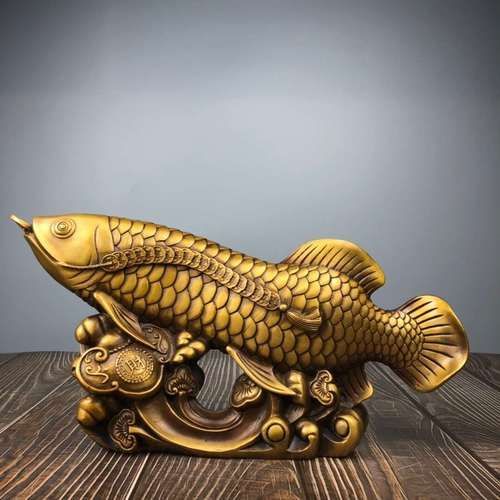 如何辨別純銅龍頭魚擺件的真假，如何鑒別純銅龍頭魚擺件的真偽