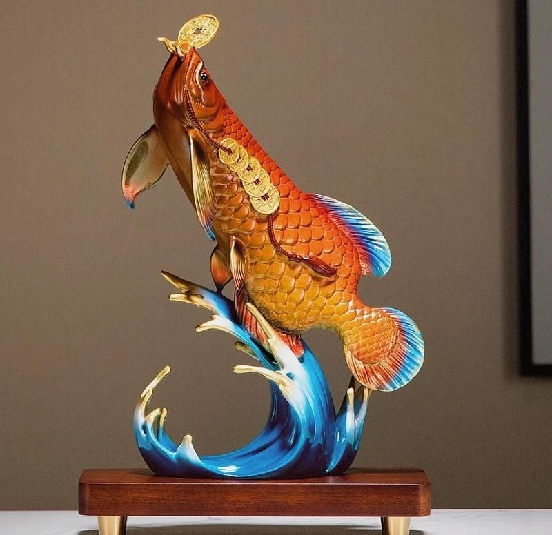 有哪些材質的金龍魚擺件