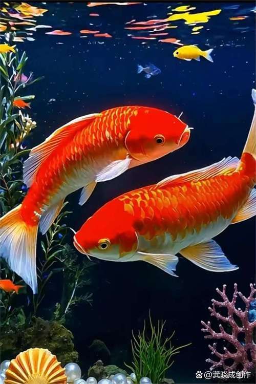 給我一些紅色魚類的養殖圖片，關于紅色魚類養殖的一些圖片