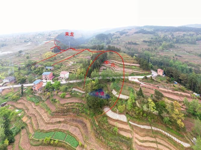 給我一些龍形地的風水圖片，風水學中龍形地的象征