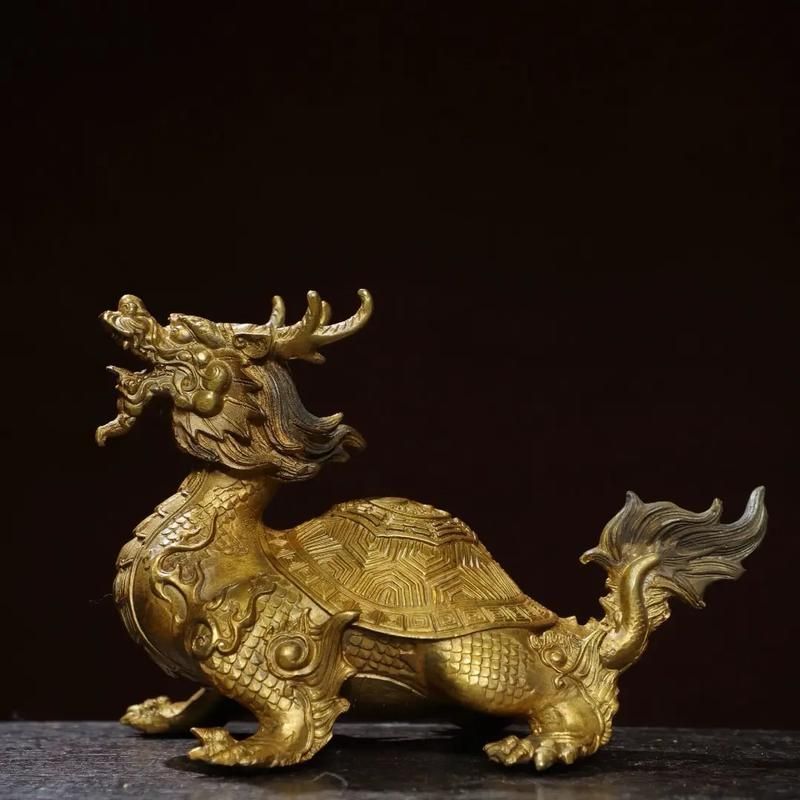 龍龜擺件有哪些材質，黃銅龍龜風水鎮宅化煞、招財龍龜與耐久收藏的綜合優勢
