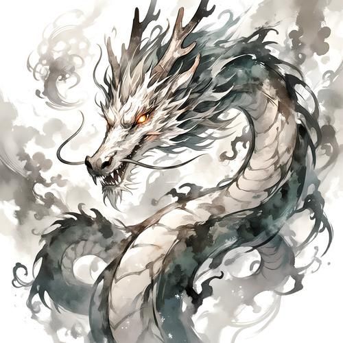 能否提供更多風格的龍圖片，《人物御龍圖》不同風格龍的特征對比表，你快速識別和選用