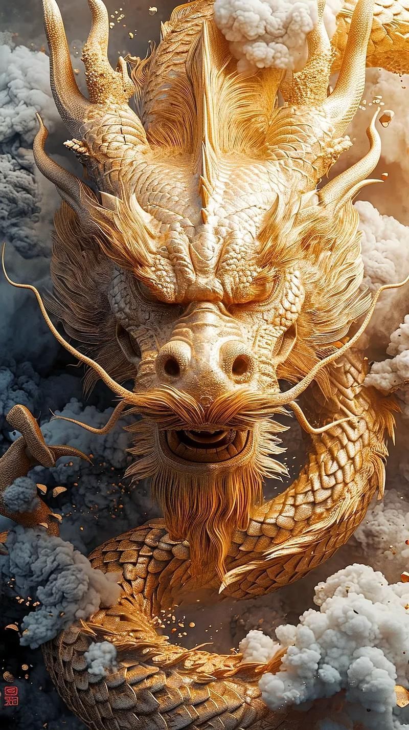 能否提供更多風格的龍圖片，《人物御龍圖》不同風格龍的特征對比表，你快速識別和選用