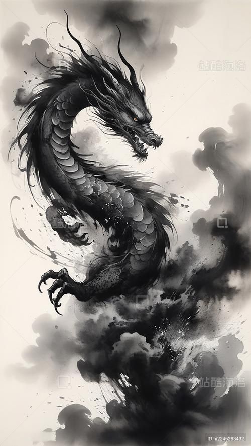 能否提供更多風格的龍圖片，《人物御龍圖》不同風格龍的特征對比表，你快速識別和選用